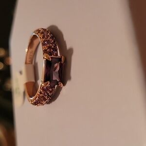 Bomb Party RBP7015 “Believe in the Sparkle” Amethyst Cubic Zirconia Rose Gold